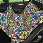 Colorful Graffiti Pattern Print Pet Car Back Seat Cover