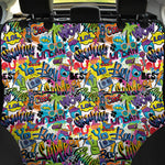 Colorful Graffiti Pattern Print Pet Car Back Seat Cover