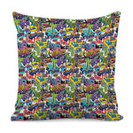 Colorful Graffiti Pattern Print Pillow Cover