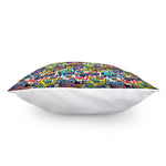 Colorful Graffiti Pattern Print Pillow Cover