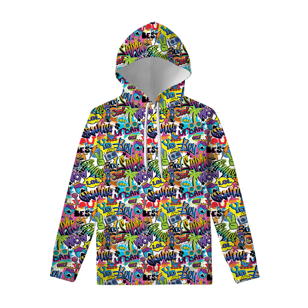 Colorful Graffiti Pattern Print Pullover Hoodie