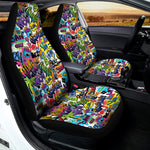 Colorful Graffiti Pattern Print Universal Fit Car Seat Covers
