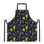 Colorful Grapes Pattern Print Apron