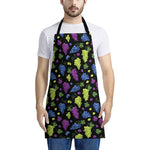 Colorful Grapes Pattern Print Apron