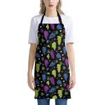 Colorful Grapes Pattern Print Apron