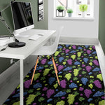 Colorful Grapes Pattern Print Area Rug