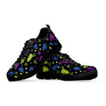 Colorful Grapes Pattern Print Black Sneakers