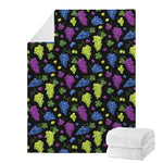 Colorful Grapes Pattern Print Blanket