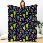 Colorful Grapes Pattern Print Blanket