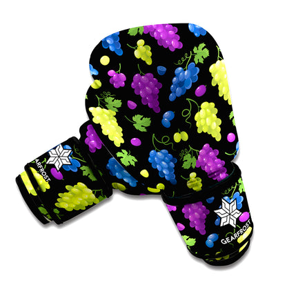 Colorful Grapes Pattern Print Boxing Gloves
