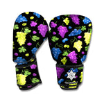 Colorful Grapes Pattern Print Boxing Gloves