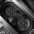 Colorful Grapes Pattern Print Car Coasters