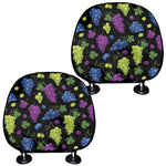 Colorful Grapes Pattern Print Car Headrest Covers