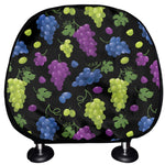 Colorful Grapes Pattern Print Car Headrest Covers