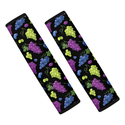 Colorful Grapes Pattern Print Car Seat Belt Covers