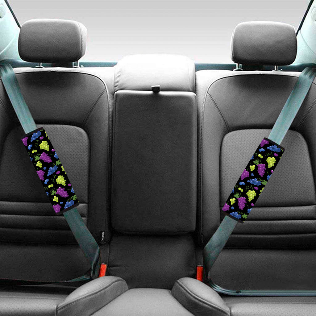 Colorful Grapes Pattern Print Car Seat Belt Covers