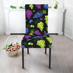 Colorful Grapes Pattern Print Dining Chair Slipcover