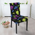 Colorful Grapes Pattern Print Dining Chair Slipcover