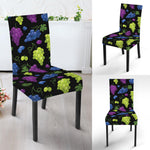 Colorful Grapes Pattern Print Dining Chair Slipcover