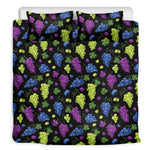 Colorful Grapes Pattern Print Duvet Cover Bedding Set