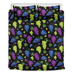 Colorful Grapes Pattern Print Duvet Cover Bedding Set