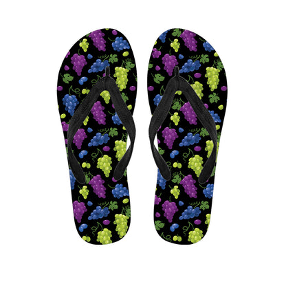 Colorful Grapes Pattern Print Flip Flops