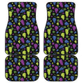 Colorful Grapes Pattern Print Front and Back Car Floor Mats