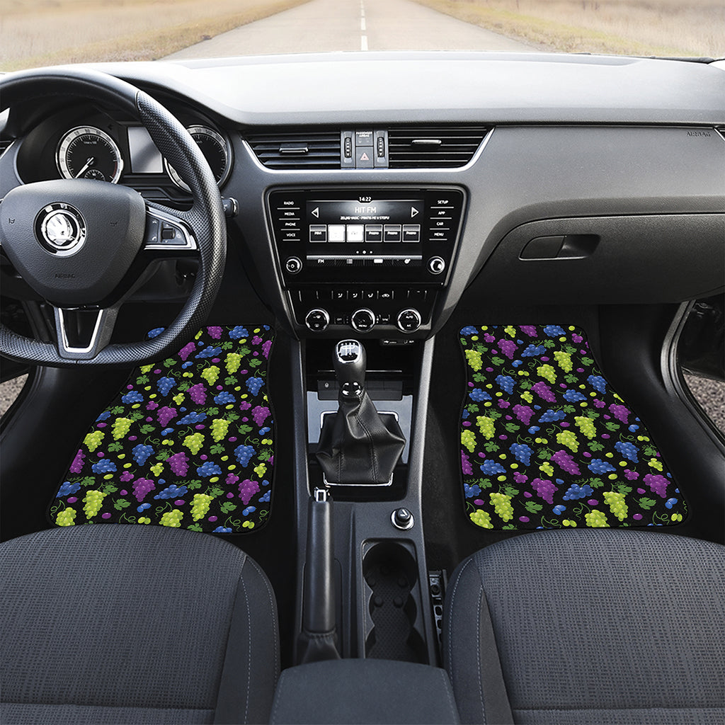 Colorful Grapes Pattern Print Front Car Floor Mats