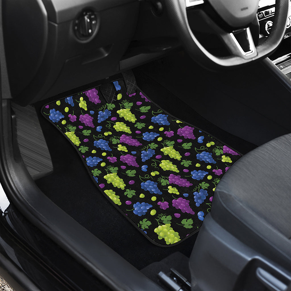 Colorful Grapes Pattern Print Front Car Floor Mats