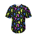 Colorful Grapes Pattern Print Men's Baseball Jersey