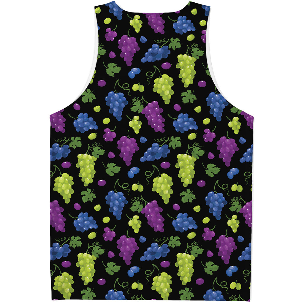 Colorful Grapes Pattern Print Men's Tank Top