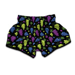 Colorful Grapes Pattern Print Muay Thai Boxing Shorts