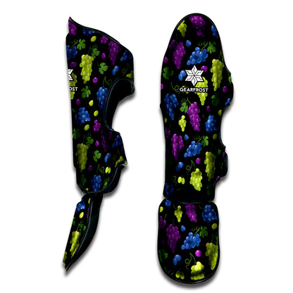 Colorful Grapes Pattern Print Muay Thai Shin Guard
