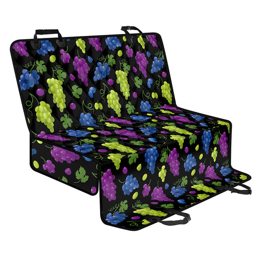 Colorful Grapes Pattern Print Pet Car Back Seat Cover