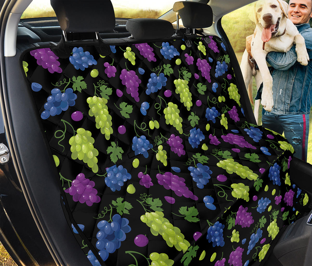 Colorful Grapes Pattern Print Pet Car Back Seat Cover