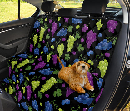 Colorful Grapes Pattern Print Pet Car Back Seat Cover