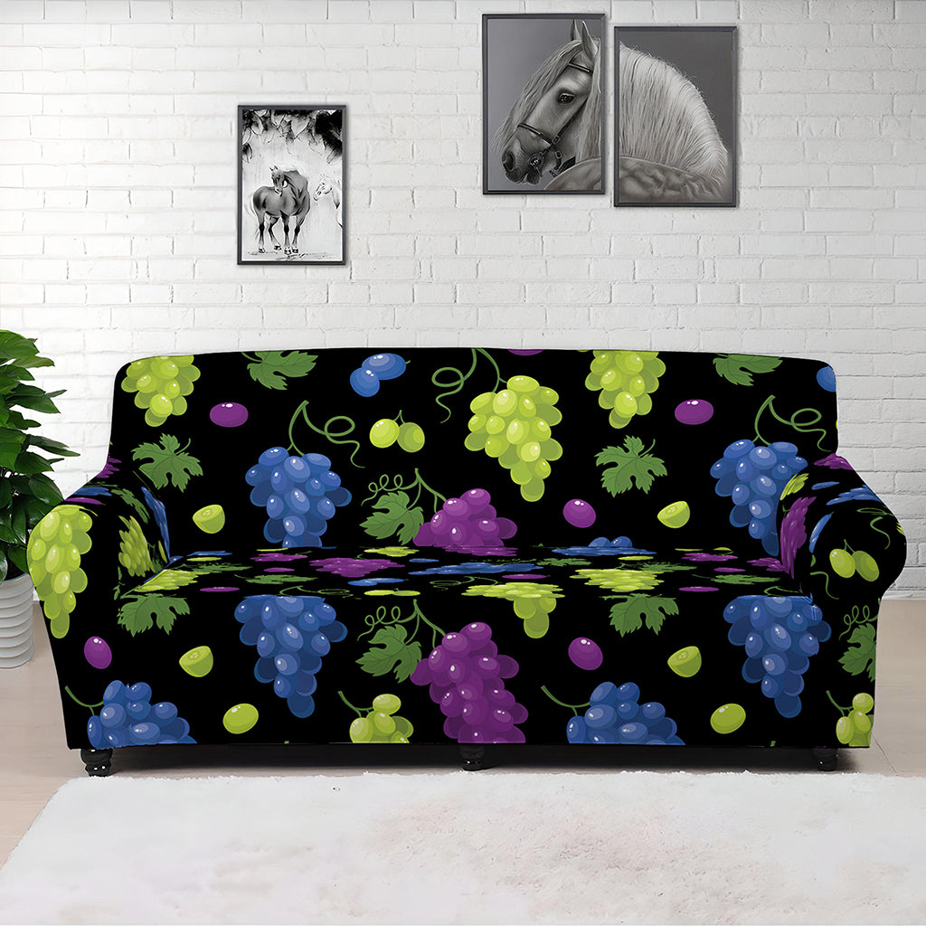 Colorful Grapes Pattern Print Sofa Cover