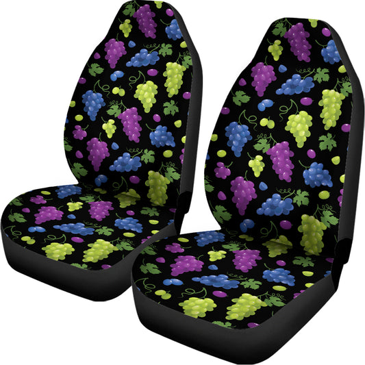 Colorful Grapes Pattern Print Universal Fit Car Seat Covers