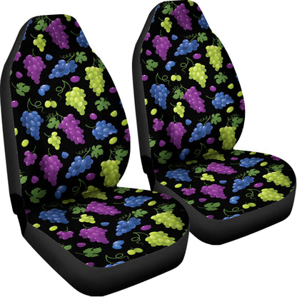 Colorful Grapes Pattern Print Universal Fit Car Seat Covers