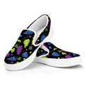Colorful Grapes Pattern Print White Slip On Sneakers