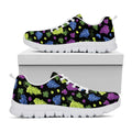 Colorful Grapes Pattern Print White Running Shoes
