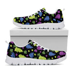 Colorful Grapes Pattern Print White Sneakers