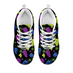 Colorful Grapes Pattern Print White Sneakers