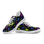 Colorful Grapes Pattern Print White Sneakers