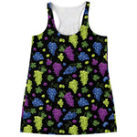 Colorful Grapes Pattern Print Women's Racerback Tank Top