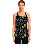 Colorful Grapes Pattern Print Women's Racerback Tank Top