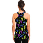 Colorful Grapes Pattern Print Women's Racerback Tank Top