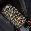 Colorful Guitar Pattern Print Car Center Console Cover