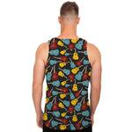 Colorful Guitar Pattern Print Men's Tank Top
