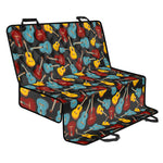 Colorful Guitar Pattern Print Pet Car Back Seat Cover
